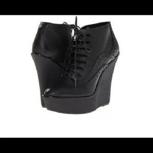 Burberry Shoes Burberry Prorsum Brogue Pencombe Leather Wedges